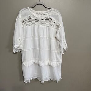 ISABEL MARANT - Caleen Eyelet Silk Cotton dress size XXS